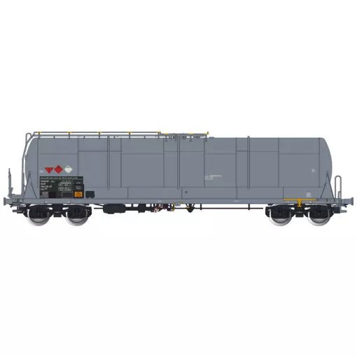 Wagon citerne grande capacité 85m3 Zas gris DR - ALBERT MODELL 796004 - EP VI - HO 1/87