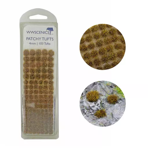 103 self-adhesive static grass tufts - 4 mm - WWSCENICS W3T-PA4