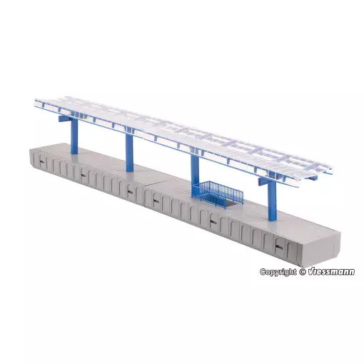 Banchina moderna 368x34/41x19/69 mm KIBRI 39549 - HO 1/87