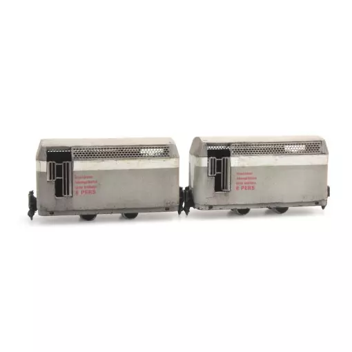 Wagons de voyageurs du chemin de fer minier - Artitec 387.373 - HO 1/87