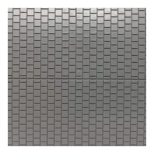 Plastica Dallage + Trottoir & Rigole - Gris - AUHAGEN 52423 - HO : 1/87