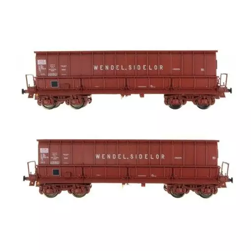 Set de 2 wagons tombereaux "WENDEL SIDELOR" - LS Models 30806 - HO 1/87 - SNCF - Ep V/VI - 2R