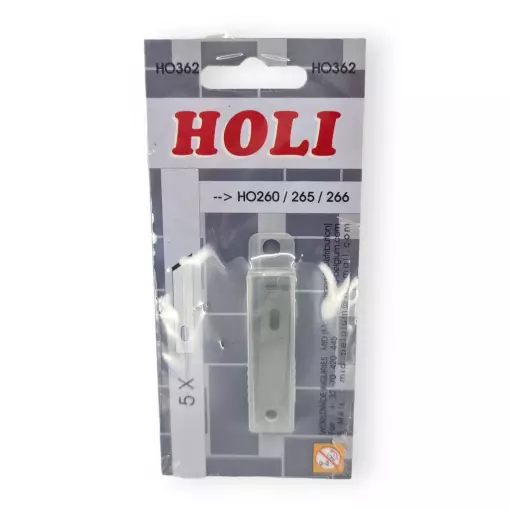 Assortiment de 5 lames de cutter obliques - HOLI 362