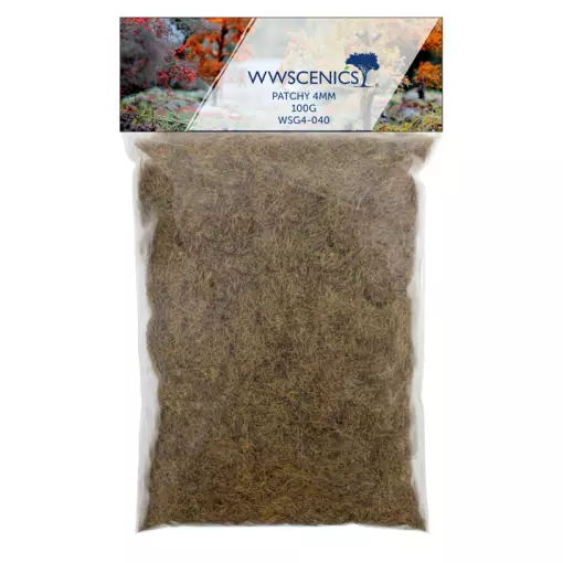 Patchy" static grass 4 mm - WWSCENICS WSG4-040 - 100 g