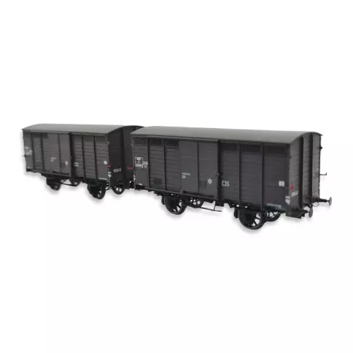 Set 2 wagons primeurs ex-10T Type 3 REE Modèles WB747 - HO 1/87 - SNCF - EP III