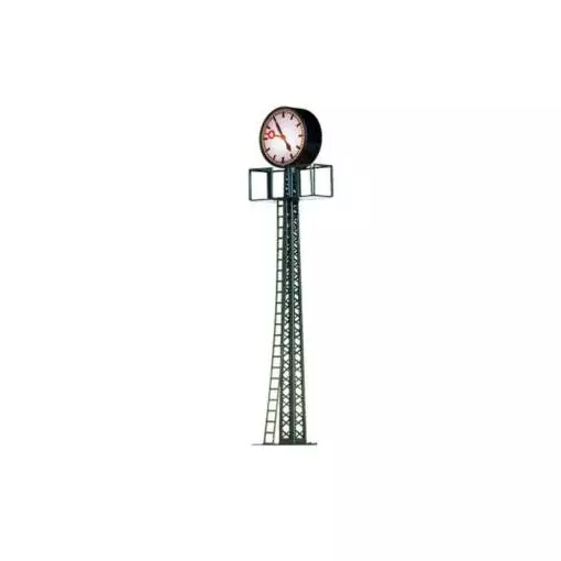 Station clock with lighting on iron lattice mast - HO 1/87 - Brawa 5368