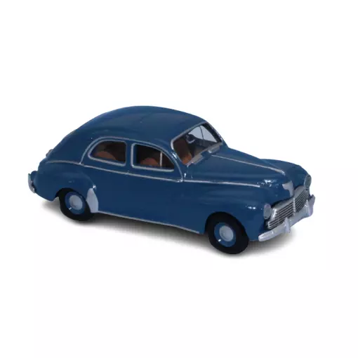 Peugeot 203 sedan blauw BREKINA 92982 SAI 2507 - HO 1/87