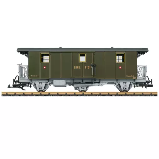 Fourgon à bagages F 51 LGB 41331 - G : 1/22.5 - Ballenberg Steam Railway - EP VI