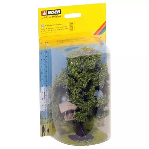 Arbre avec cabane accrochée - NOCH 21765 - HO 1/87 - hauteur 150 mm