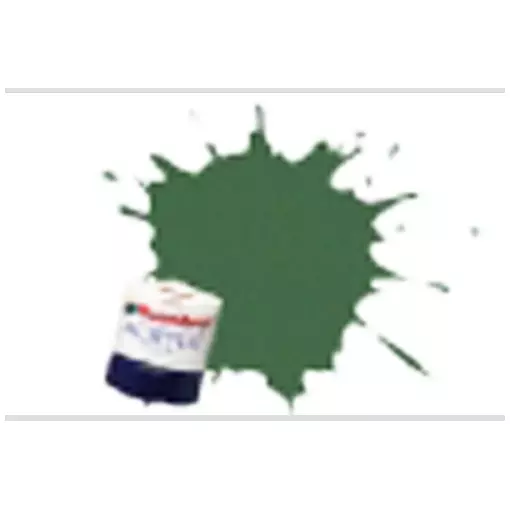 Peinture cellulosique couleur Vert Clair US Mat N°117 - Humbrol AA1290 - 14 mL