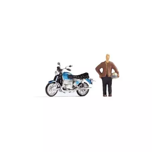 A man and his BMW R 90/6 motorbike - NOCH 15915 - HO 1/87