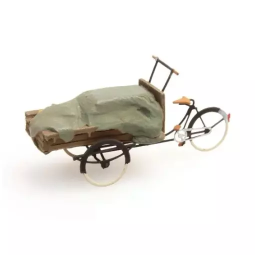 Bâche en toile pour tricycle de livraison - Artitec 387.60 - HO 1/87