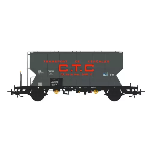 Wagon céréalier CTC - Sudexpress SUD933208 - HO 1/87 - SNCF - EP III - 2R