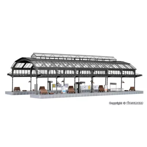 Quai de gare de Kienbach KIBRI 39568 - HO 1/87 - 430 x 220 x 138 mm