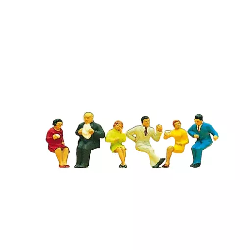 Characters seated for dinner
