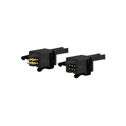 Set of 2 Brawa 93717 6-pin electric hitches - HO: 1/87