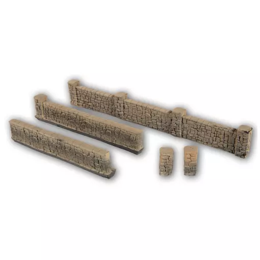 Miniature Sandstone Walls Noch 58282 - HO 1/87 - length 1040 mm