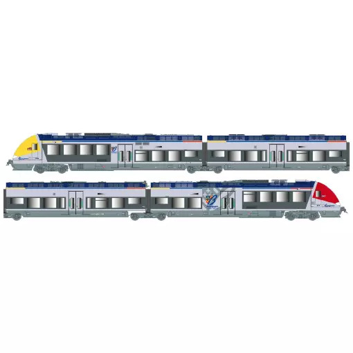 AGC B81777/B81778 Ls Models 10588 - 3R - HO 1/87 - SNCF - EP VI