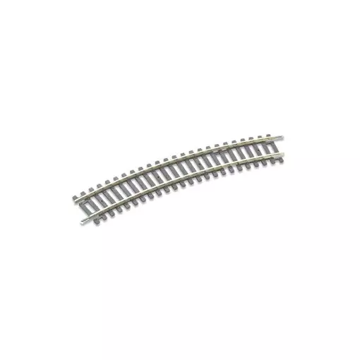 Rail courbe rayon 438 mm 22,5° Peco ST225 - HO : 1/87 - Code 100