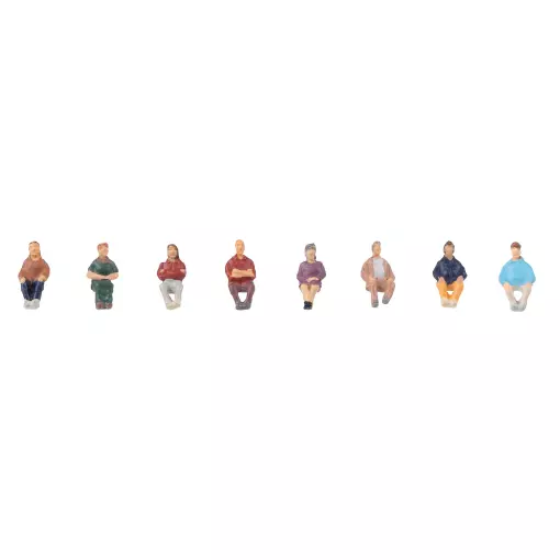 Conjunto de 8 figuras sentadas FALLER 155614 - N 1/160