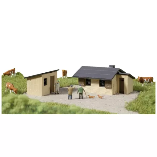 Lot de 2 Hangars de Montagne - Auhagen 14474 - N : 1/160 