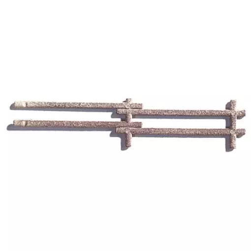 Kit of 18 Noch 13010 Log Fences - HO 1/87 - 12 x 1000 mm