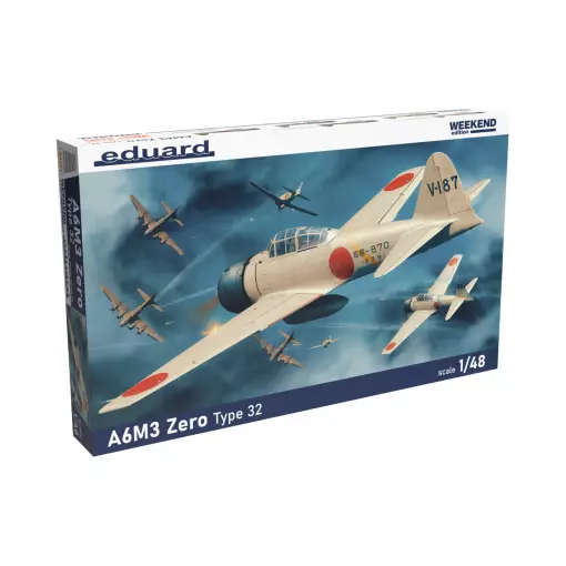 Avion de combat Naval Japonais - A6M3 Zéro Type 32 - Eduard 84191 - 1/48