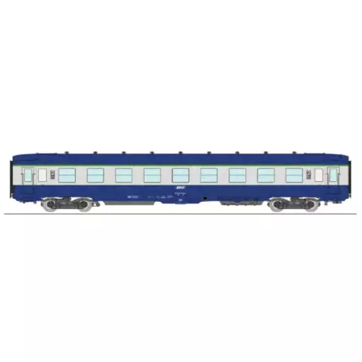 Ein Schlafwagen DEV B9c9 Blau/Grau REE MODELES VB403 SNCF - HO 1/87