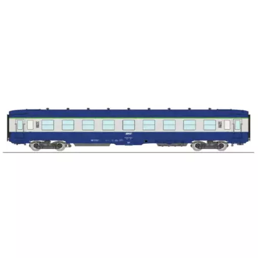 Une voiture couchette DEV B9c9 Bleu/Gris REE MODELES VB403 SNCF - HO 1/87