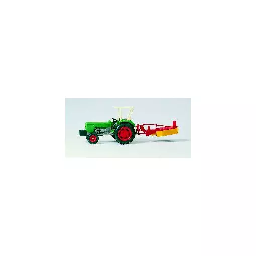 Tracteur Deutz D6206 + Faucheuse - PREISER 17930 - HO : 1/87 