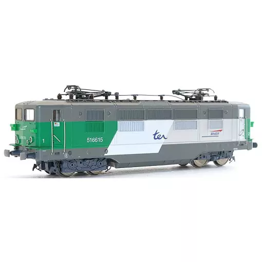 Locomotive électrique BB 16615 livrée FRET TER avec logo casquette