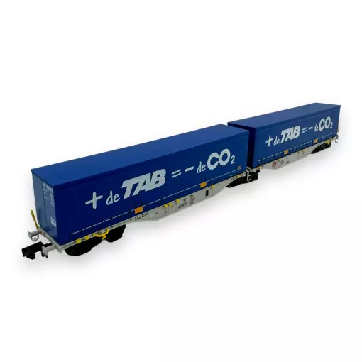 Containerwagen Sggmrss 90 - Ree Modellen NW-205 - N 1/160 - AEE - Ep V/VI - 2R