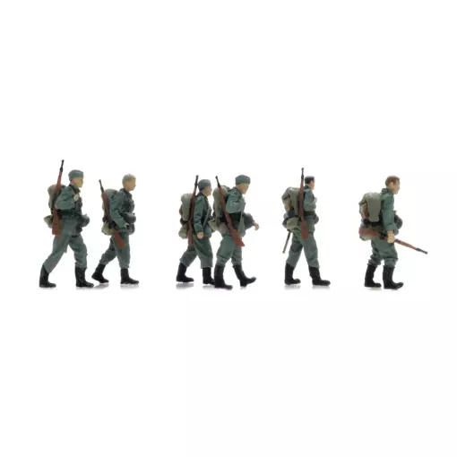 Infanterie de la Wehrmacht en longue marche - 6 personnages - ARTITEC 5720002 - 1/72