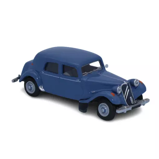 Auto Citroën Traction 11B 1952 bleu d'Islande SAI 6101 - HO 1/87