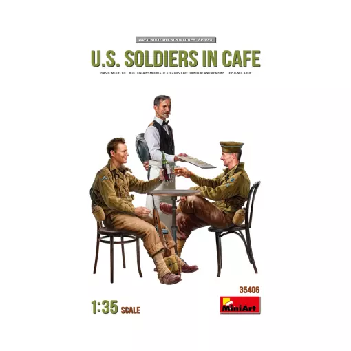 Soldats Américains Au Café - Carson 550035406 - 1/35
