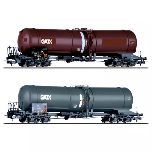 Coffret de 2 wagons citernes GATX - Tillig bahn 70069 - HO 1/87 - Ep VI - 2R