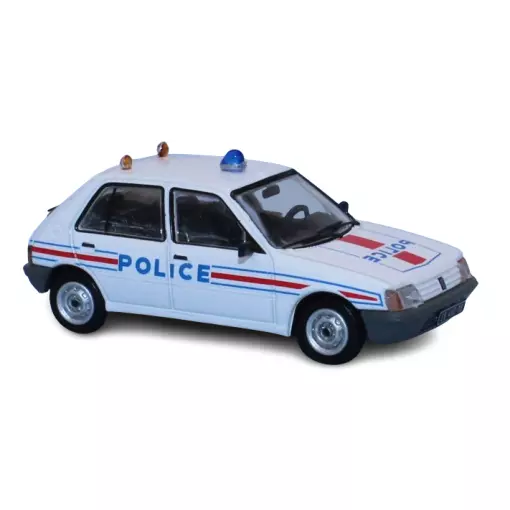 Voiture Peugeot 205 GE - REE MODELES CB155 - HO 1/87 -  Blanc "POLICE"