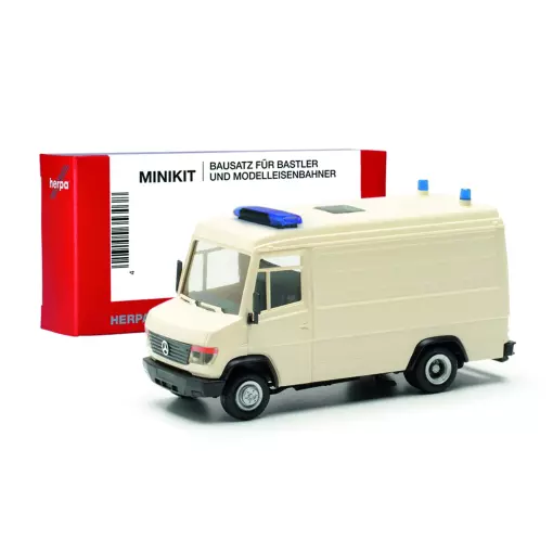 Minikit Krankenwagen Mercedez-Benz Vario - Herpa 013949 - HO 1/877