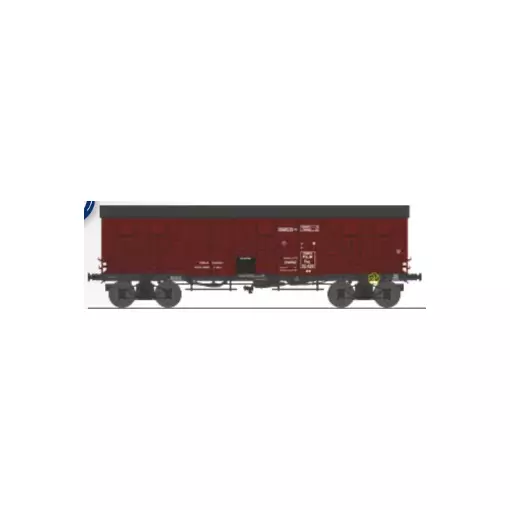 Wagon tp couvert pour primeurs 4 portes - Ree Modèles WB906 - HO 1/87 - PLM - Ep II - 2R