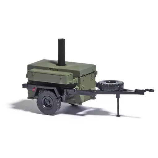 HL 10 trailer with khaki green livery Busch 53603 - HO 1/87