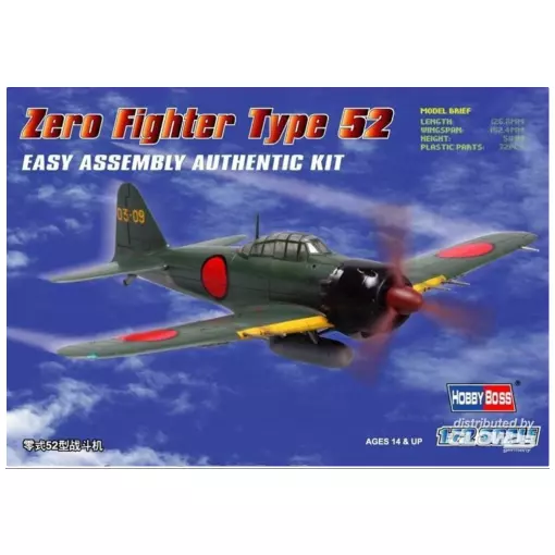 Japon Zero Gevechtsvliegtuig Type 52 - Hobby Boss 80241 - 1/72