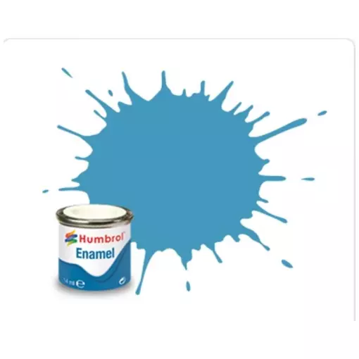 Peinture cellulosique couleur Bleu Moyen Mat N°89 - Humbrol AA0984 - 14 mL