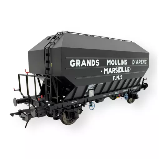 Wagon céréalier B. Richard Grand Moulins d'Arenc - Rail 43 433014 - O 1/43 - SNCF - Ep III - 2R