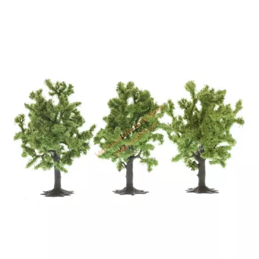 Confezione da 3 alberi da frutta Noch 25110 - HO | TT - altezza 80 mm