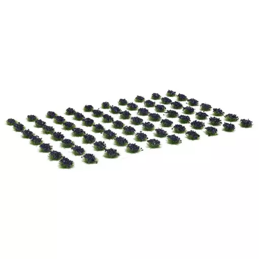 Lot de 100 Bouquets de Fleurs - Lilas - Faller 171394 - HO 1/87 