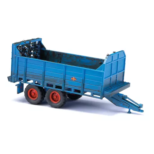 Progress T 088 trailer loading manure - Busch 53805 - HO 1/87