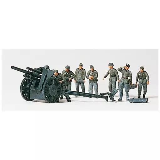 Soldats et canons - Preiser 16514 - HO 1/87