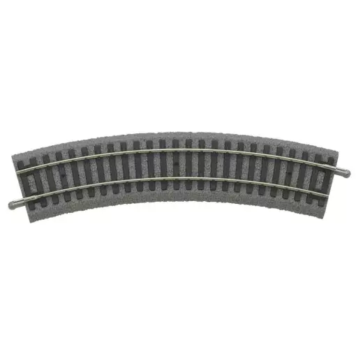 Rail courbe A-Track Ballasté R1 PU6 360 mm & 30° PIKO 55411 | HO 1/87 - Code 100