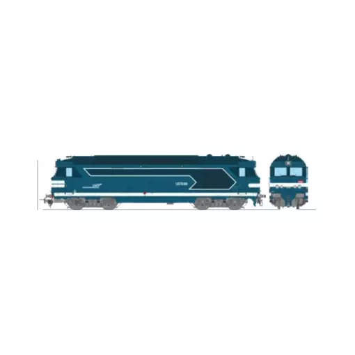 Locomotive diesel BB 67590 - Ree Modèles MB250 - HO 1/87 - SNCF - Ep V/VI - Analogique - 2R