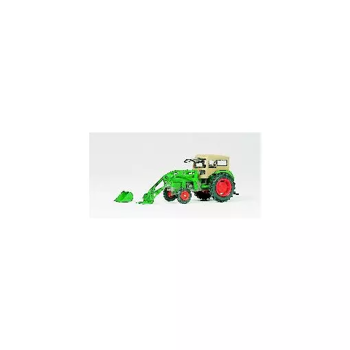 Tracteur Deutz D 6206 BAAS avec chargeur - Preiser 17923 - HO 1/87